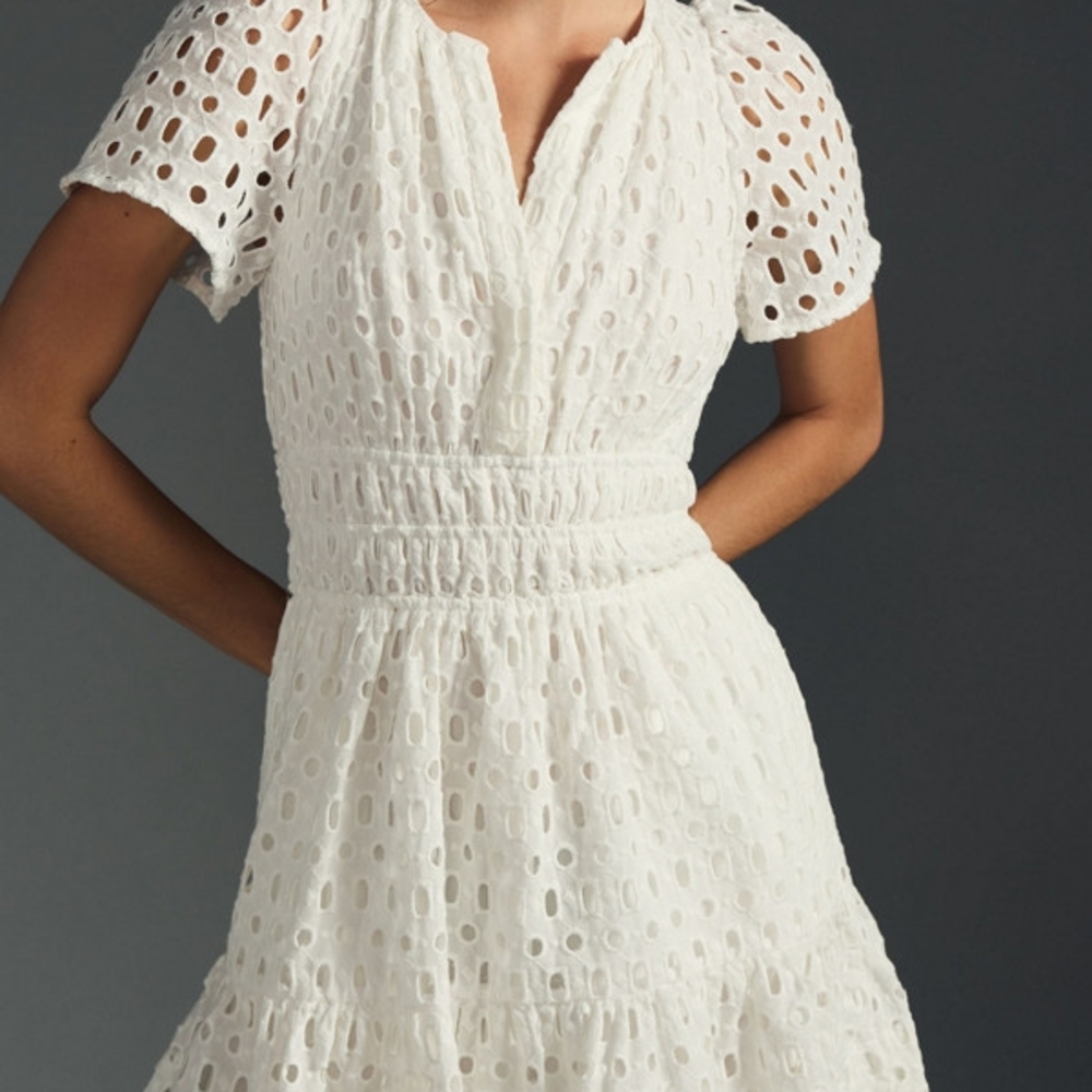 Elegant White Somm Dress